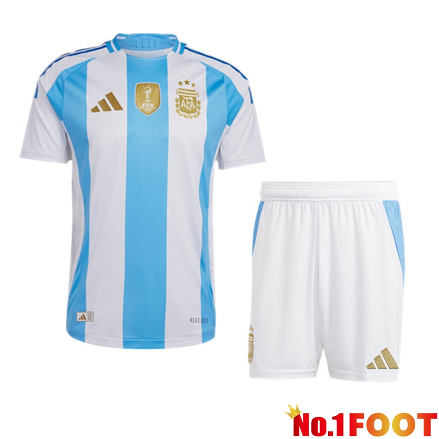 Argentina Kids Home Soccer Jersey 2024/2025