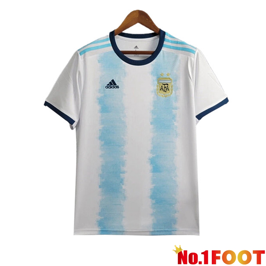 Argentina Retro Home Soccer Jersey 2019