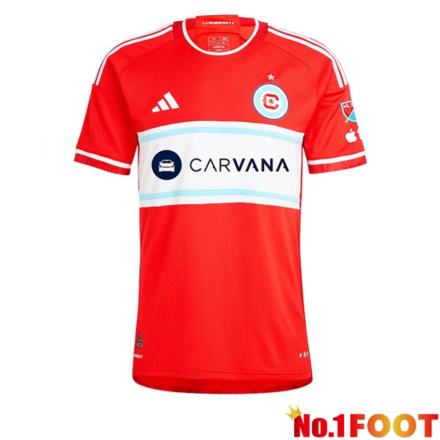 Chicago Fire FC Home Soccer Jersey 2024/2025 - Click Image to Close