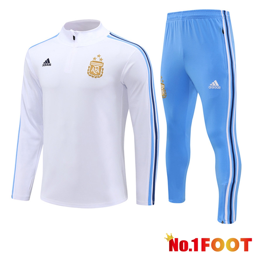 Argentina kit Training Tracksuit White/Blue 2024/2025