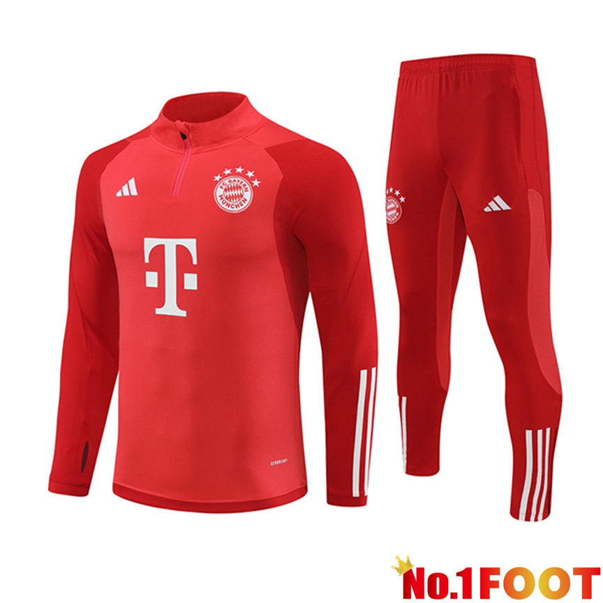 Bayern Munich kit Training Tracksuit Red 2024/2025