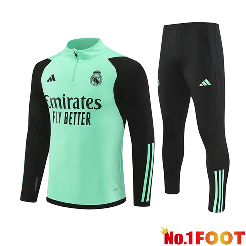 Real Madrid kit Training Tracksuit Green/Black 2024/2025