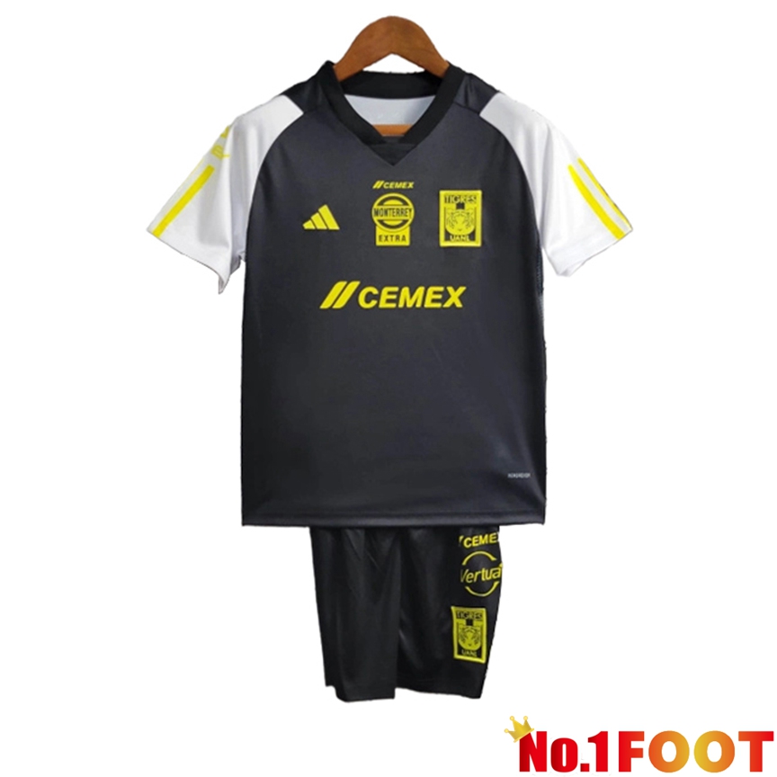 Tigres UANL Kids Soccer Jersey Black 2023/2024