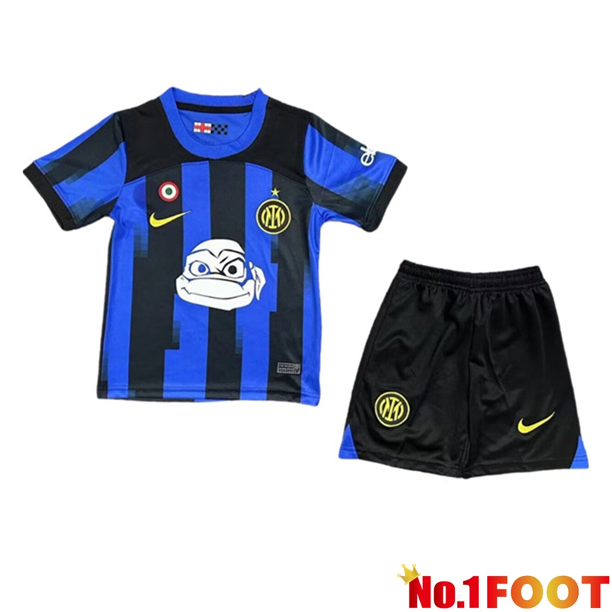 Inter Milan Kids Soccer Jersey Ninja Turtles Special Edition 2023/2024