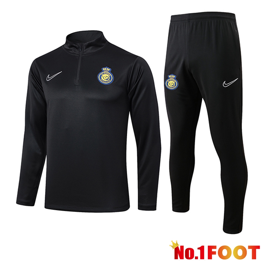 Al-Nassr FC kit Training Tracksuit Black 2024/2025