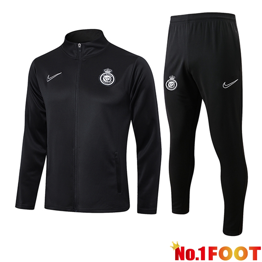 Al-Nassr FC kit Training Tracksuit Black 2024/2025