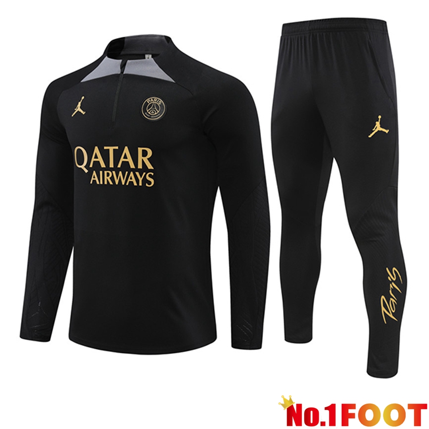 PSG kit Training Tracksuit Black 2024/2025