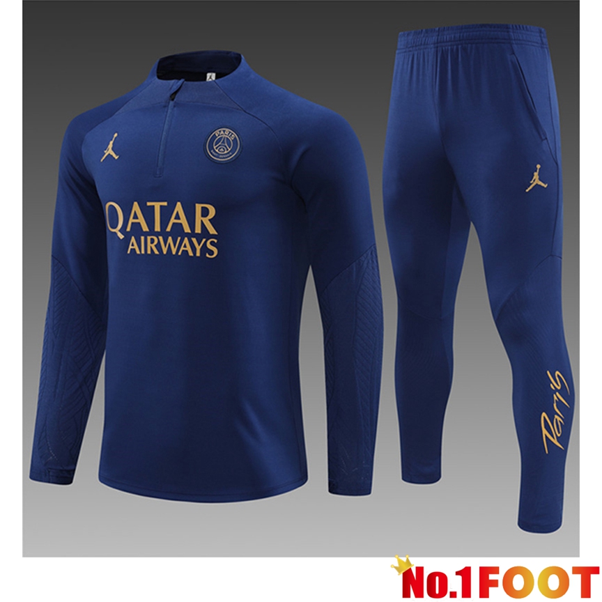 PSG Kids kit Training Tracksuit Blue Marine 2024/2025