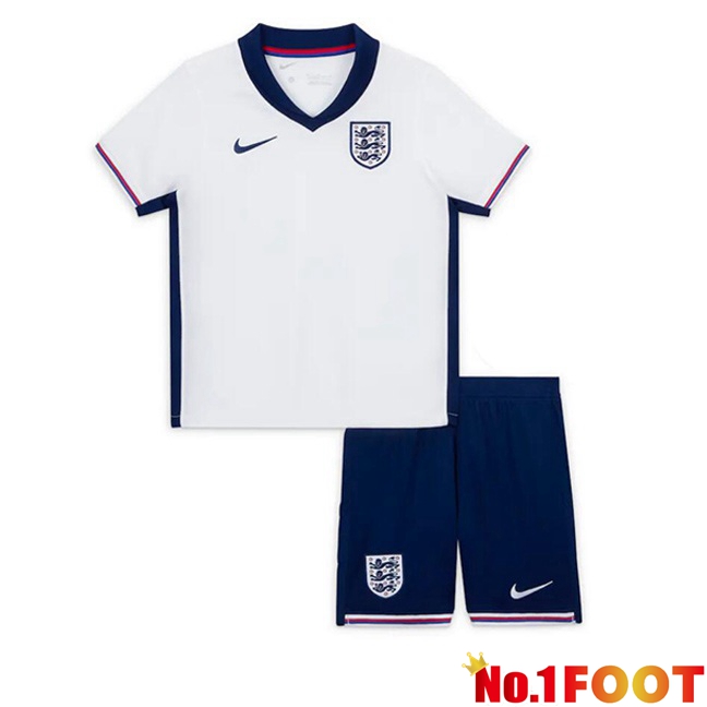 England Kids Home Soccer Jersey White 2024/2025