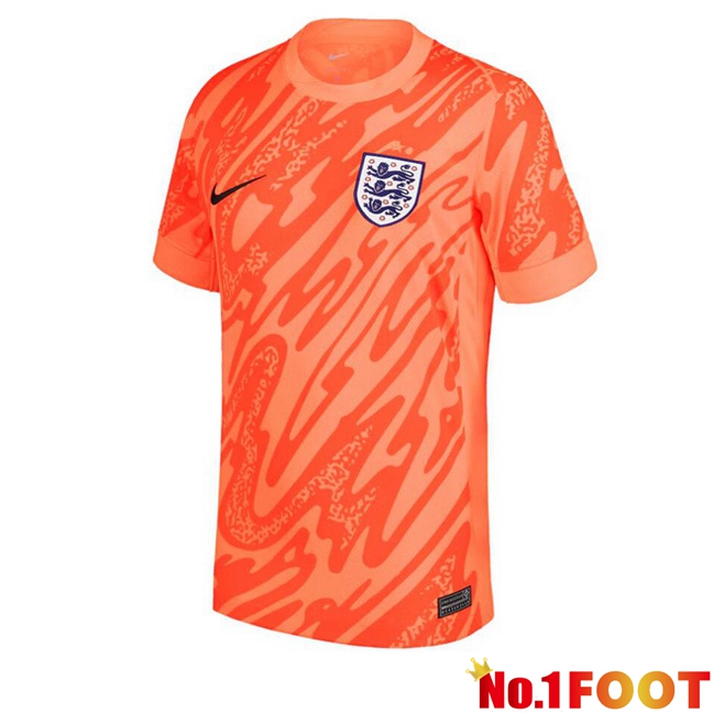 England Goalkeeper Soccer Jersey Orange 2024/2025