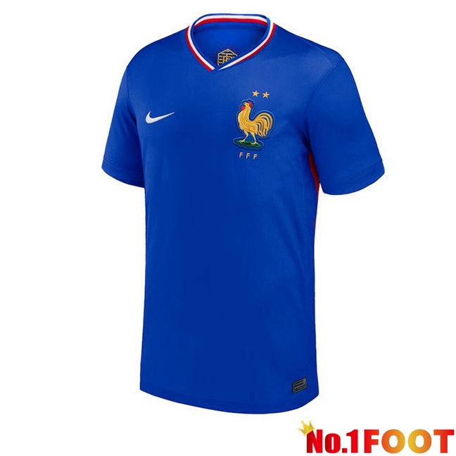 France Home Soccer Jersey Blue 2024/2025