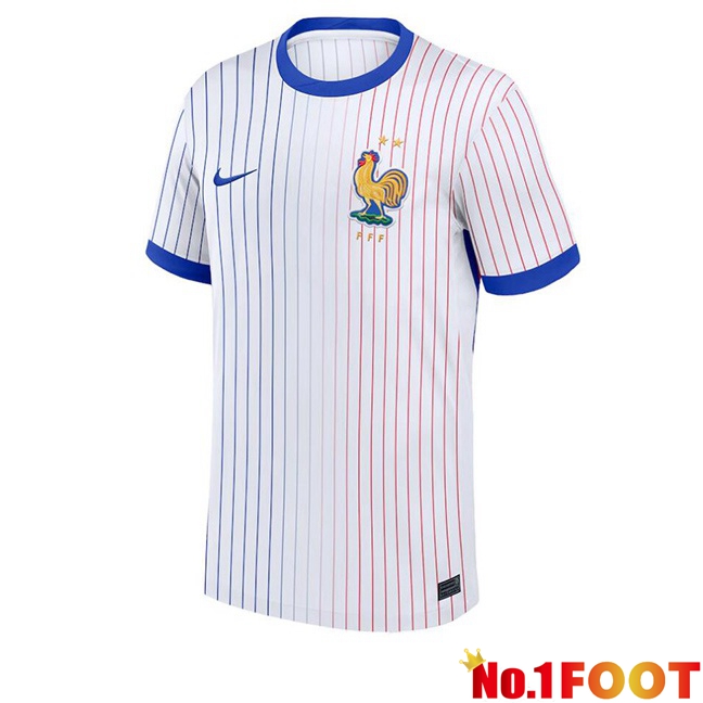 France Away Soccer Jersey White 2024/2025