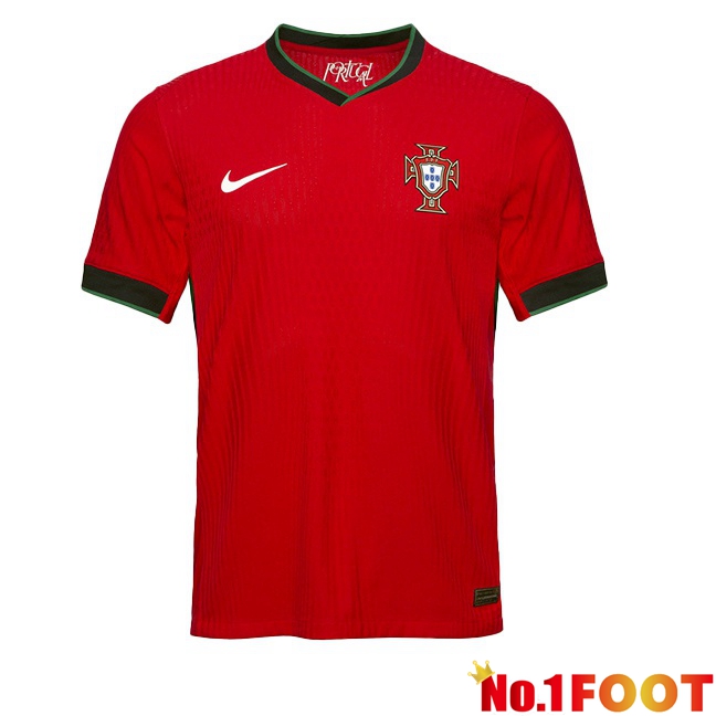 Portugal Home Soccer Jersey Red 2024/2025