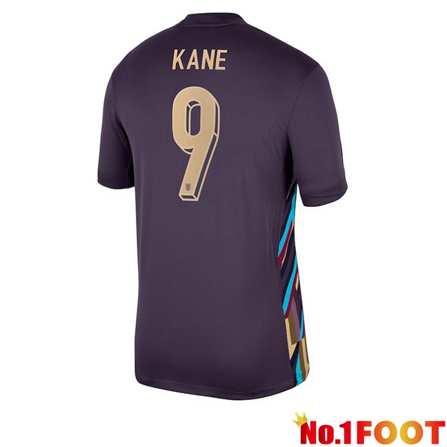 England (Kane 9) Away Soccer Jersey Purple 2024/2025