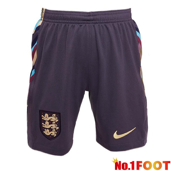 England Away Soccer Shorts Purple 2024/2025