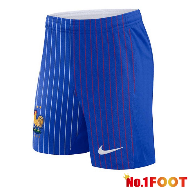 France Away Soccer Shorts Blue 2024/2025