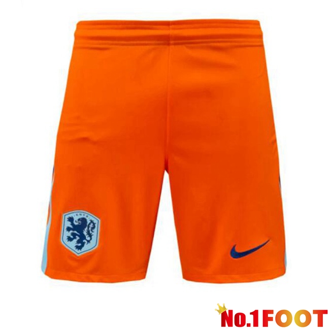 Netherlands Home Soccer Shorts Orange 2024/2025