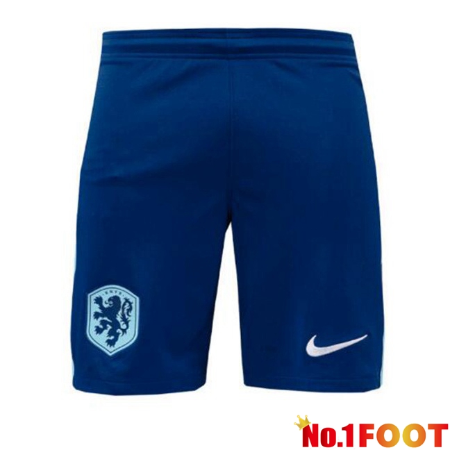 Netherlands Away Soccer Shorts Royal Blue 2024/2025