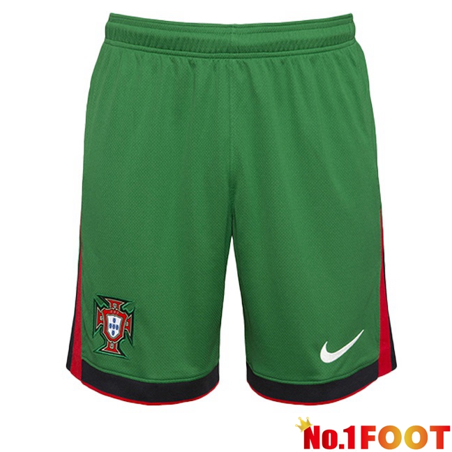 Portugal Home Soccer Shorts Green 2024/2025