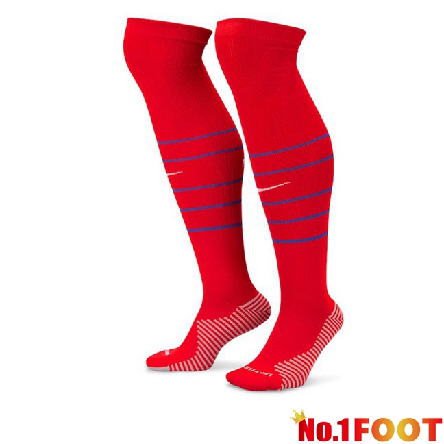 France Home Soccer Socks Red 2024/2025