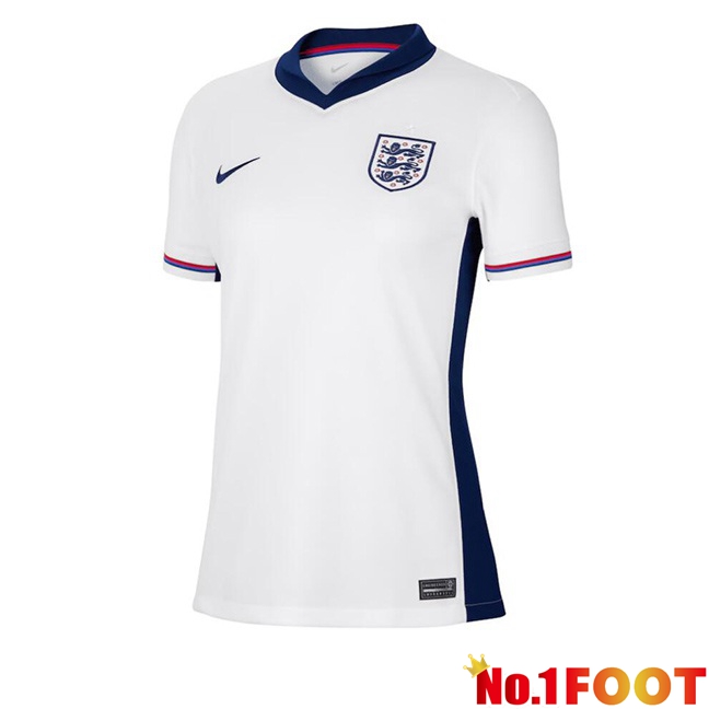 England Womens Home Soccer Jersey White UEFA Euro 2024