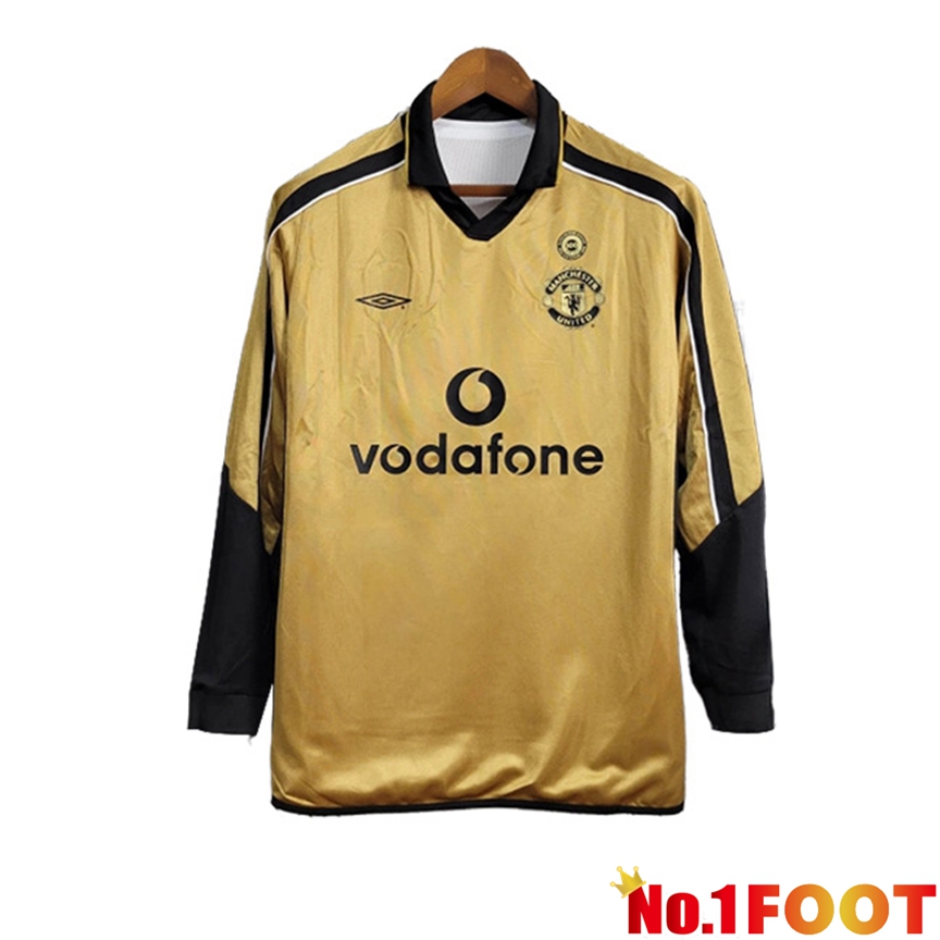 Manchester United Retro Third Soccer Jersey Long Sleeve 2001/2002