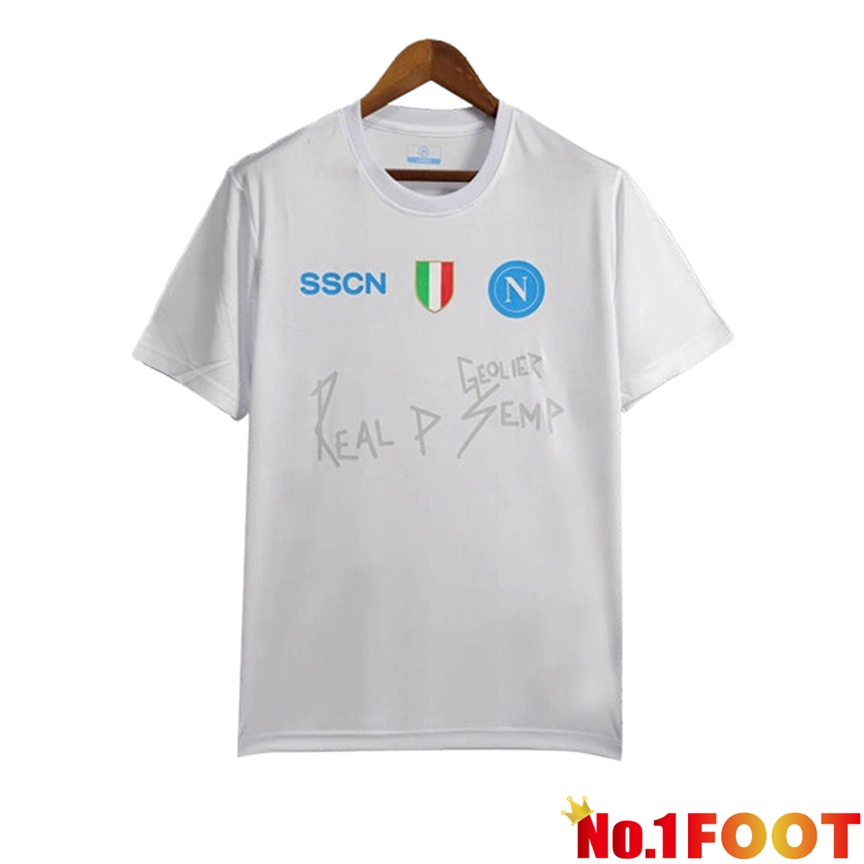 SSC Napoli Soccer Jersey White 2024/2025