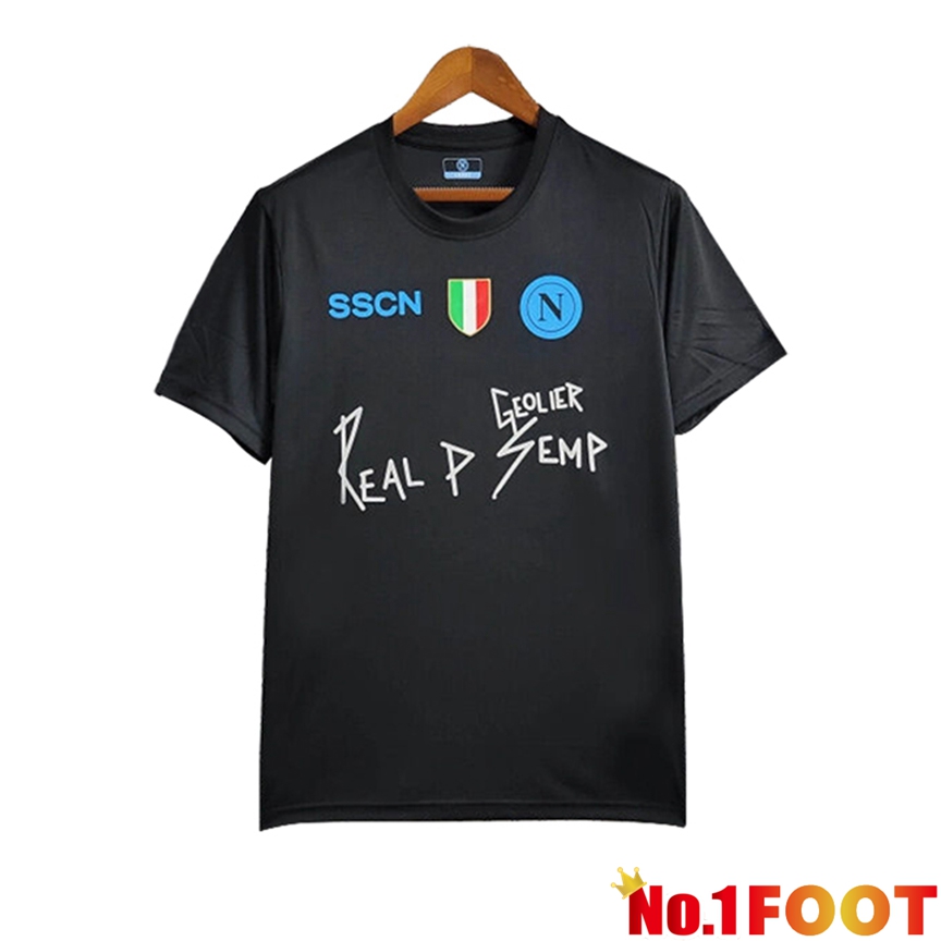 SSC Napoli Soccer Jersey Black 2024/2025