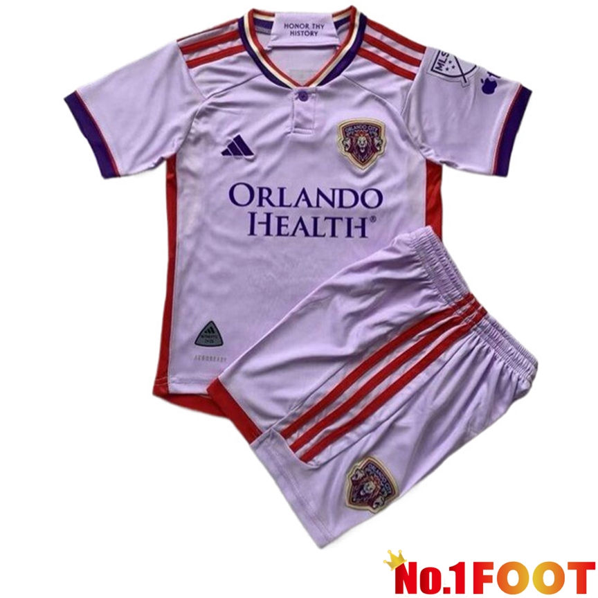 Orlando City SC Kids Away Soccer Jersey 2024/2025