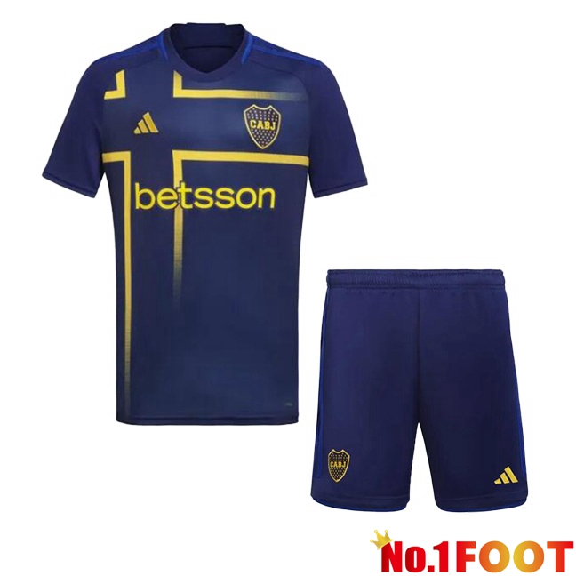 Boca Juniors Kids Third Soccer Jersey Blue 2024/2025