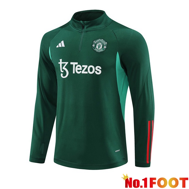 Manchester United Training Sweatshirt Green 2024/2025