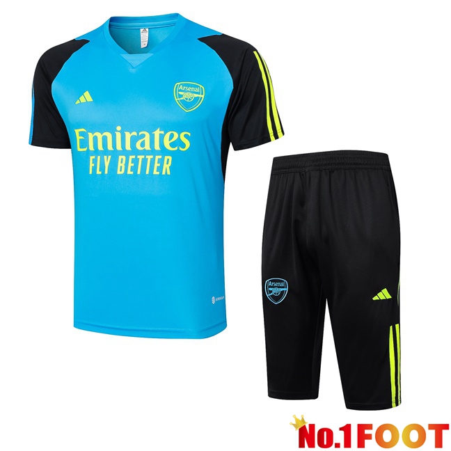 Arsenal kit Training T Shirt + Shorts Blue 2024/2025