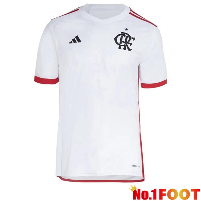 Flamengo Away Soccer Jersey White 2024/2025