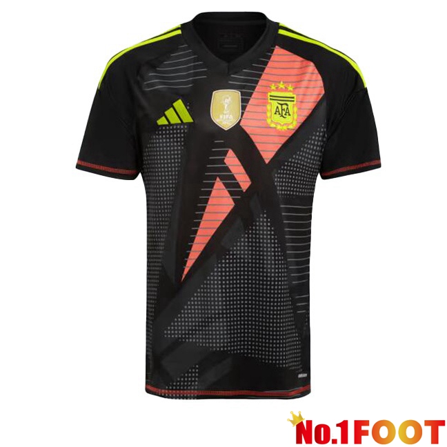 Argentine Goalkeeper Soccer Jersey Black 2024/2025