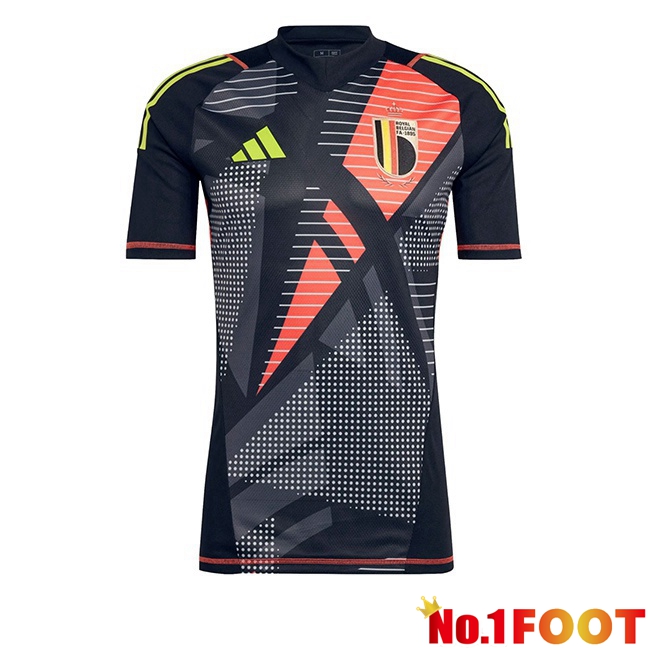 Belgium Goalkeeper Soccer Jersey Black 2024/2025