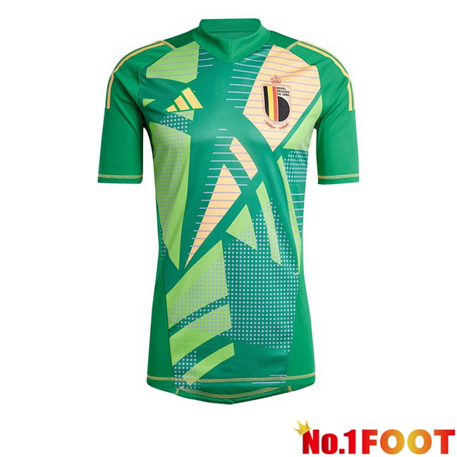 Belgium Goalkeeper Soccer Jersey Green 2024/2025