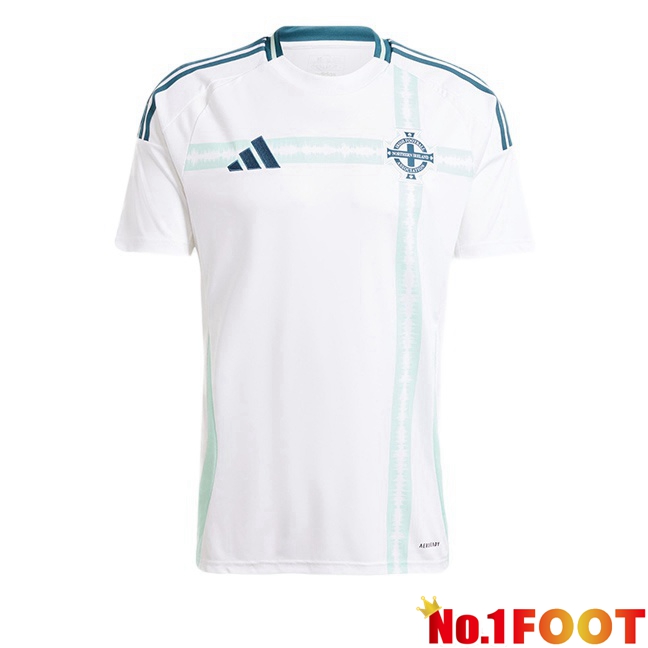 North Ireland Away Soccer Jersey White 2024/2025