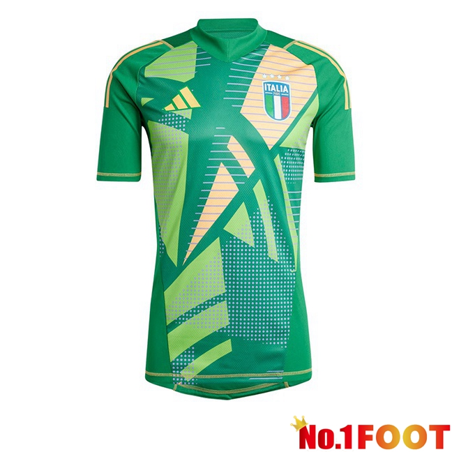 Italy Goalkeeper Soccer Jersey Green 2024/2025