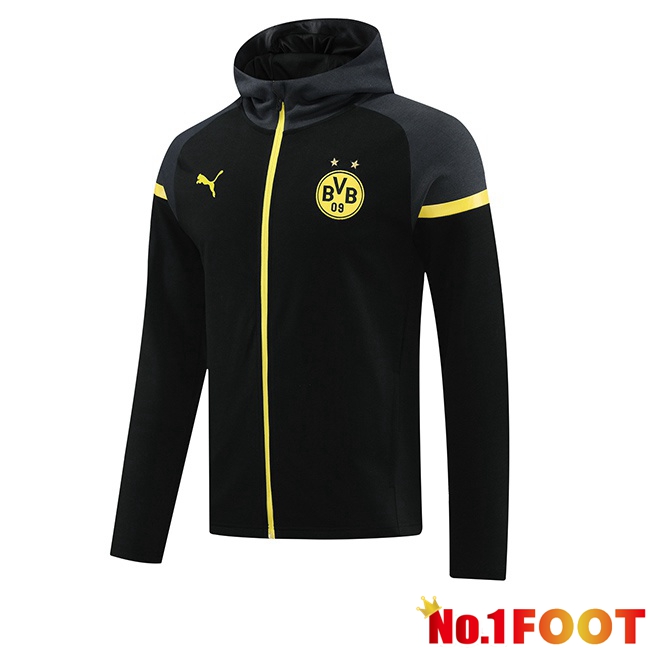 Dortmund BVB Training Sweatshirt Hoodie Black 2024/2025