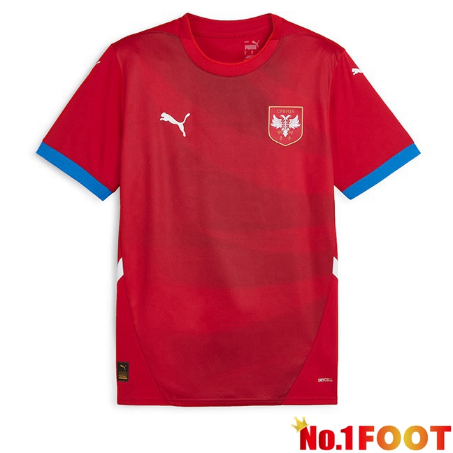 Serbia Home Soccer Jersey Red 2024/2025