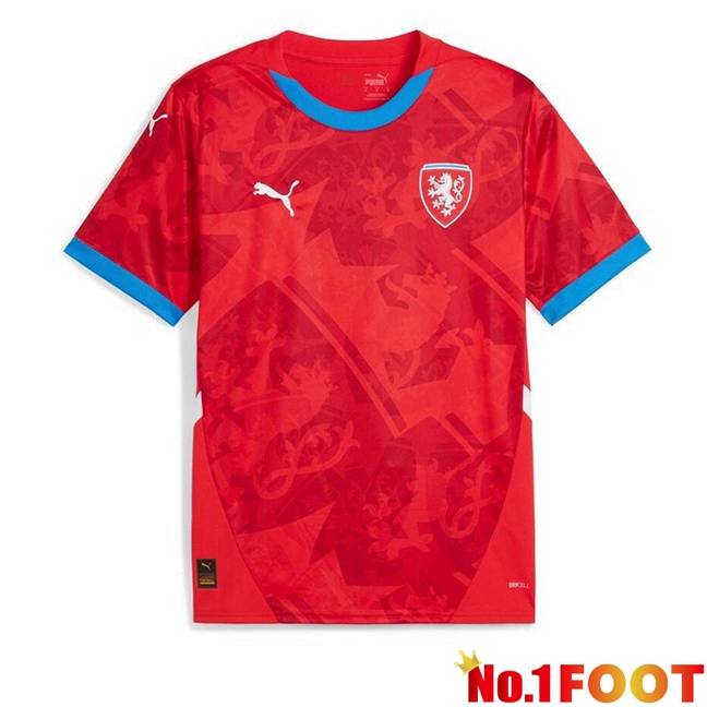 Czechia Home Soccer Jersey Red 2024/2025