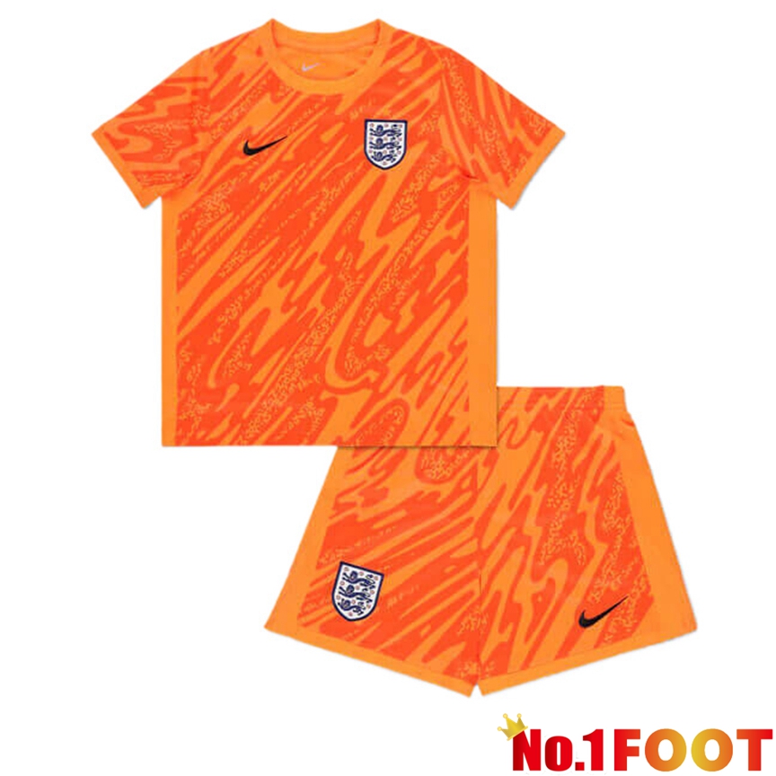 England Kids Goalkeeper Soccer Jersey UEFA Euro 2024