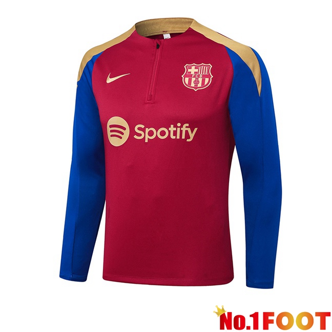 FC Barcelona Training Sweatshirt Blue Red 2024/2025