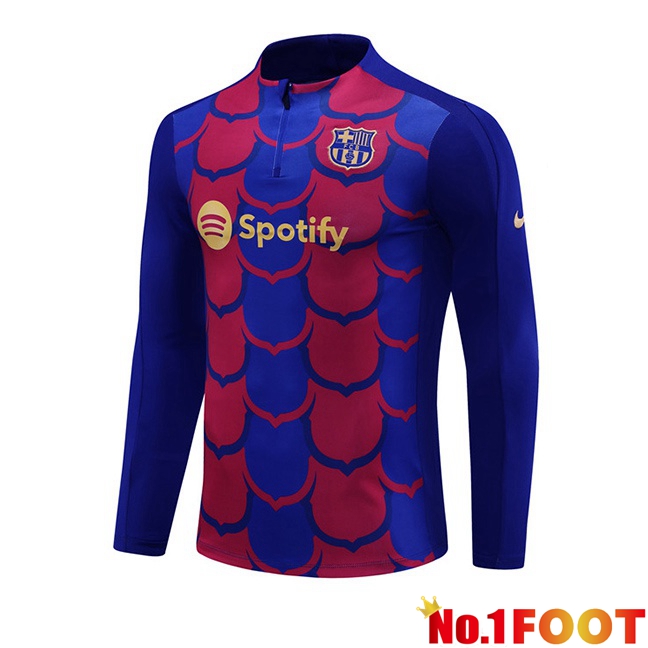 FC Barcelona Training Sweatshirt Blue Red 2024/2025