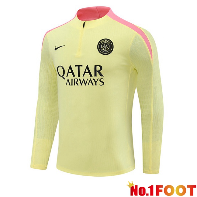 Paris PSG Training Sweatshirt Yellow 2024/2025