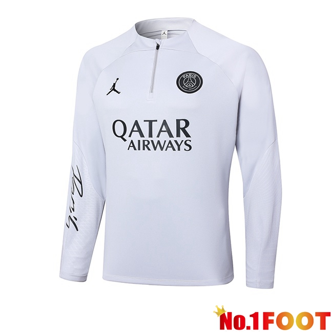 JORDAN Paris PSG Training Sweatshirt White 2024/2025