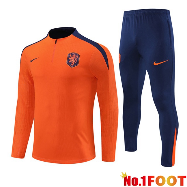 Netherlands kit Training Tracksuit Orange 2024/2025