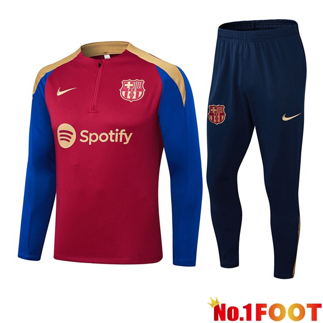 FC Barcelona kit Training Tracksuit Blue Red 2024/2025