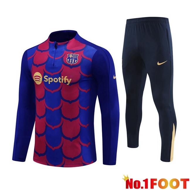 FC Barcelona kit Training Tracksuit Blue Red 2024/2025