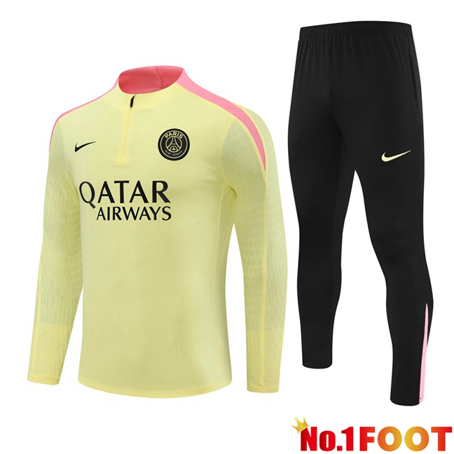 Paris PSG kit Training Tracksuit Yellow 2024/2025